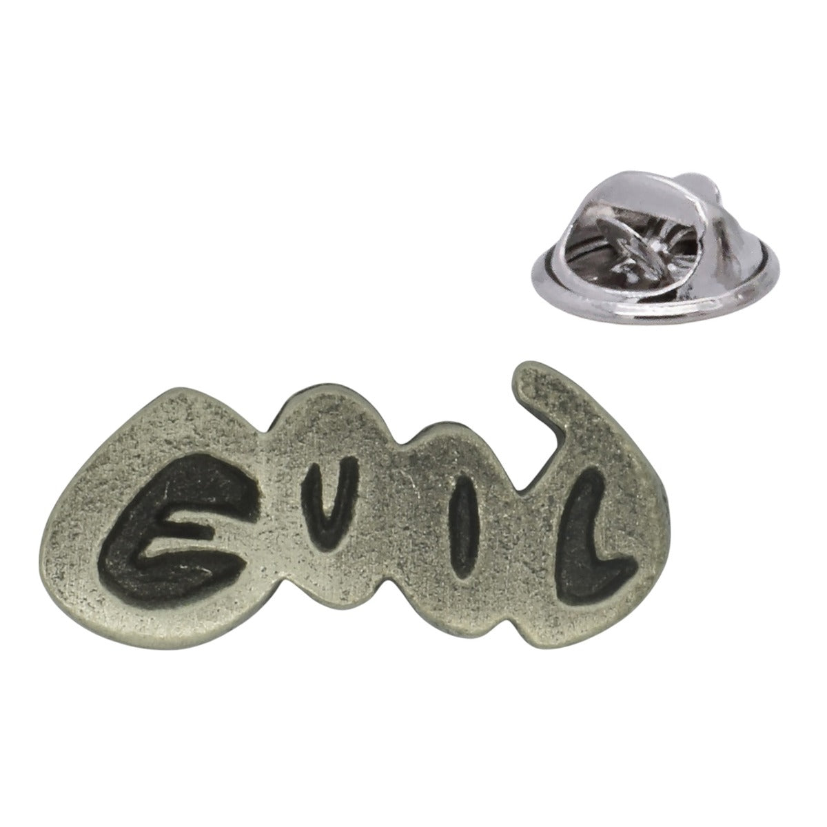 Good & Evil Dog English Made Pewter Lapel Pin Badge