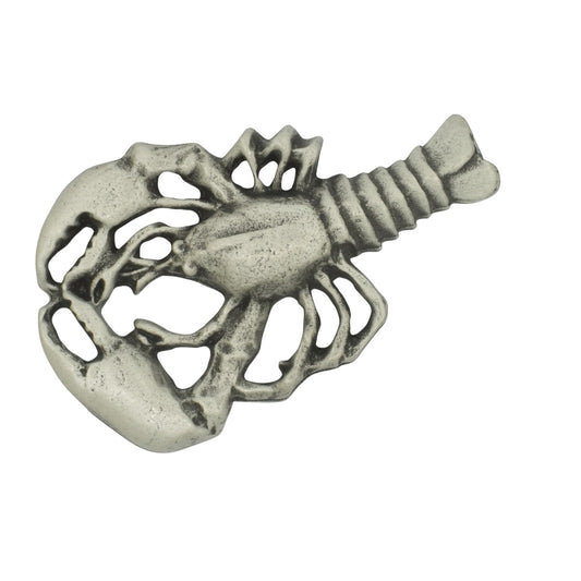 Lobster English Made Pewter Lapel Pin Badge