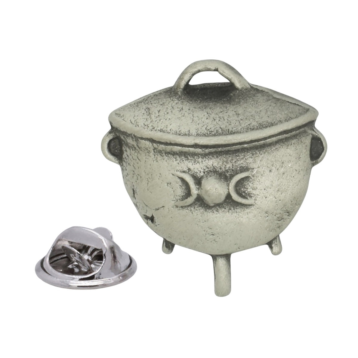 Witches Cauldron English Made Pewter Lapel Pin Badge