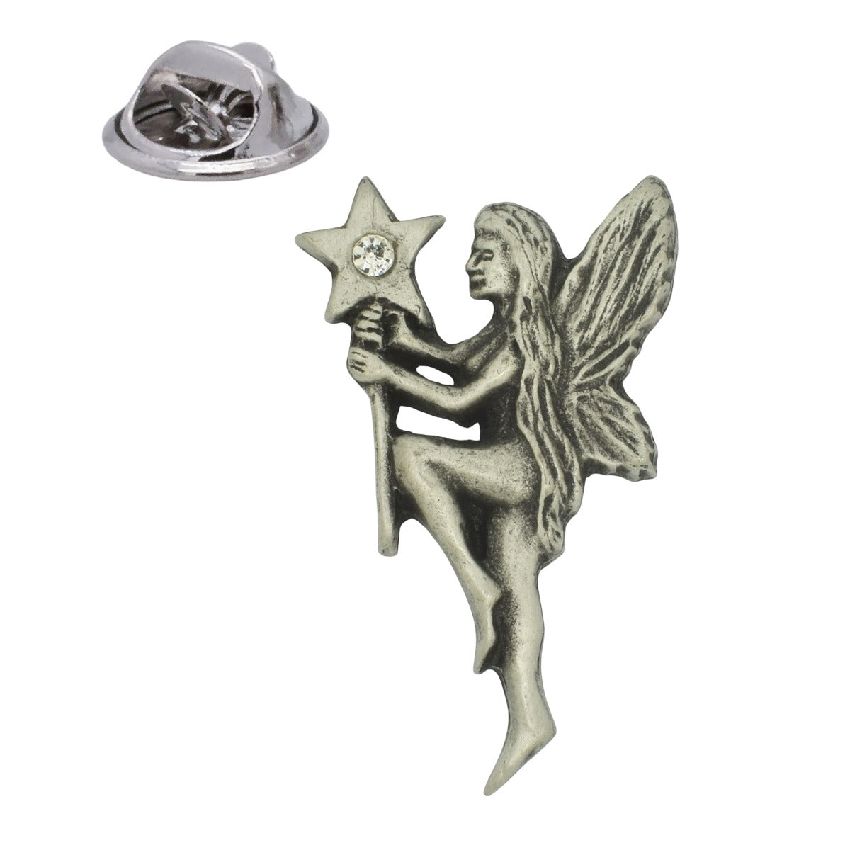 Wishing Fairy English Made Pewter Lapel Pin Badge