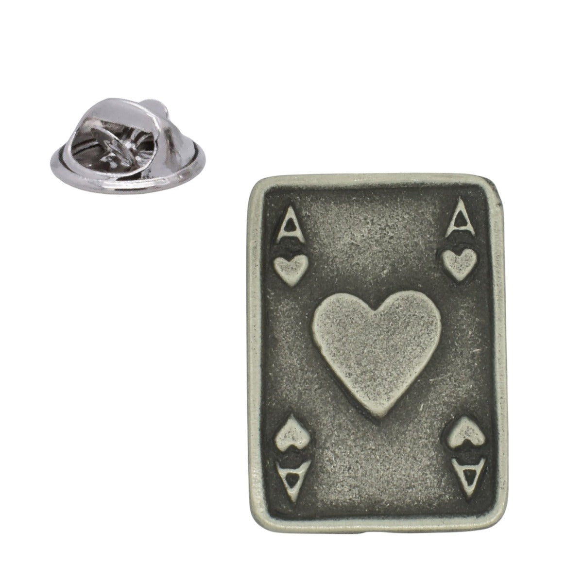 Ace of Hearts English Made Pewter Lapel Pin Badge
