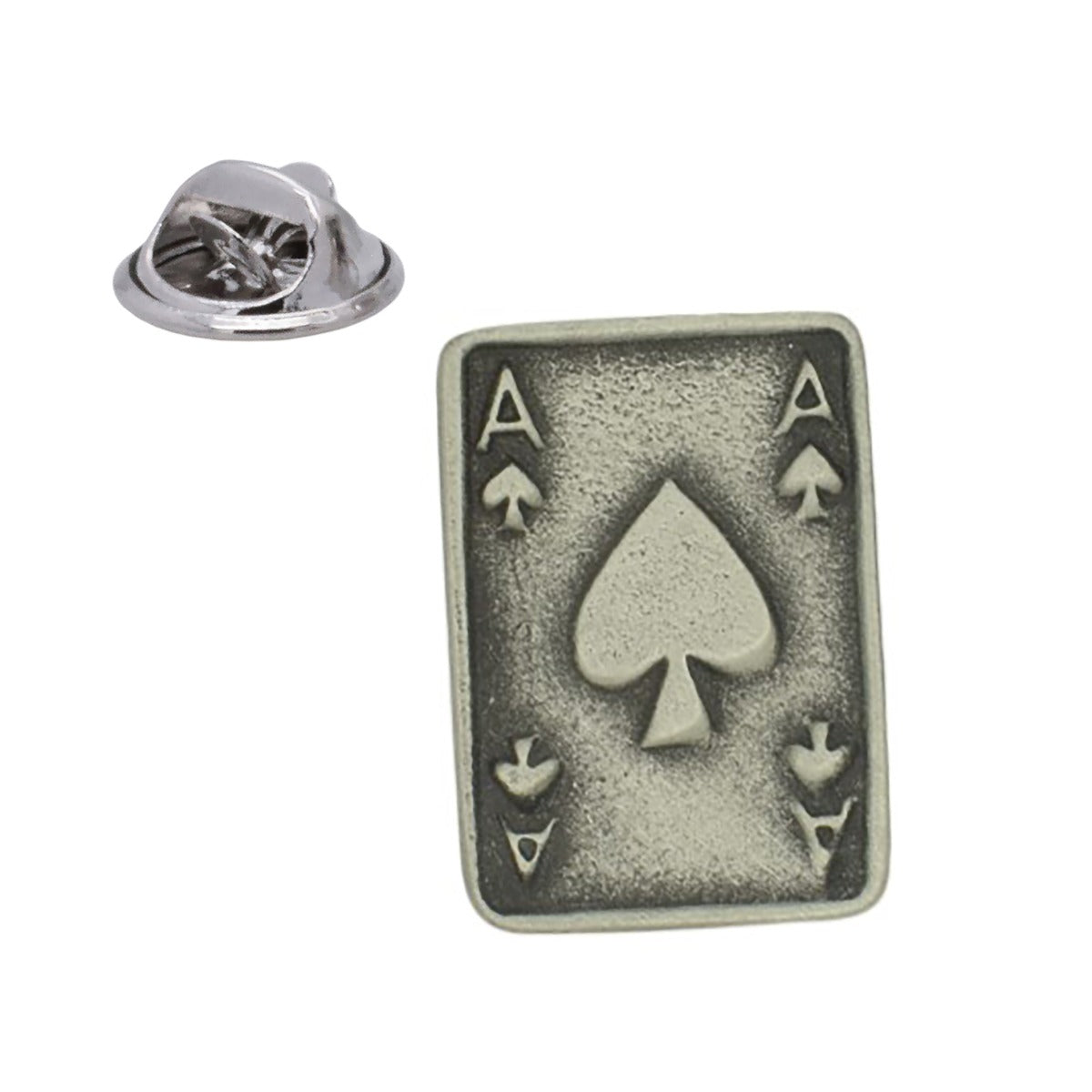 Ace of Spades English Made Pewter Lapel Pin Badge