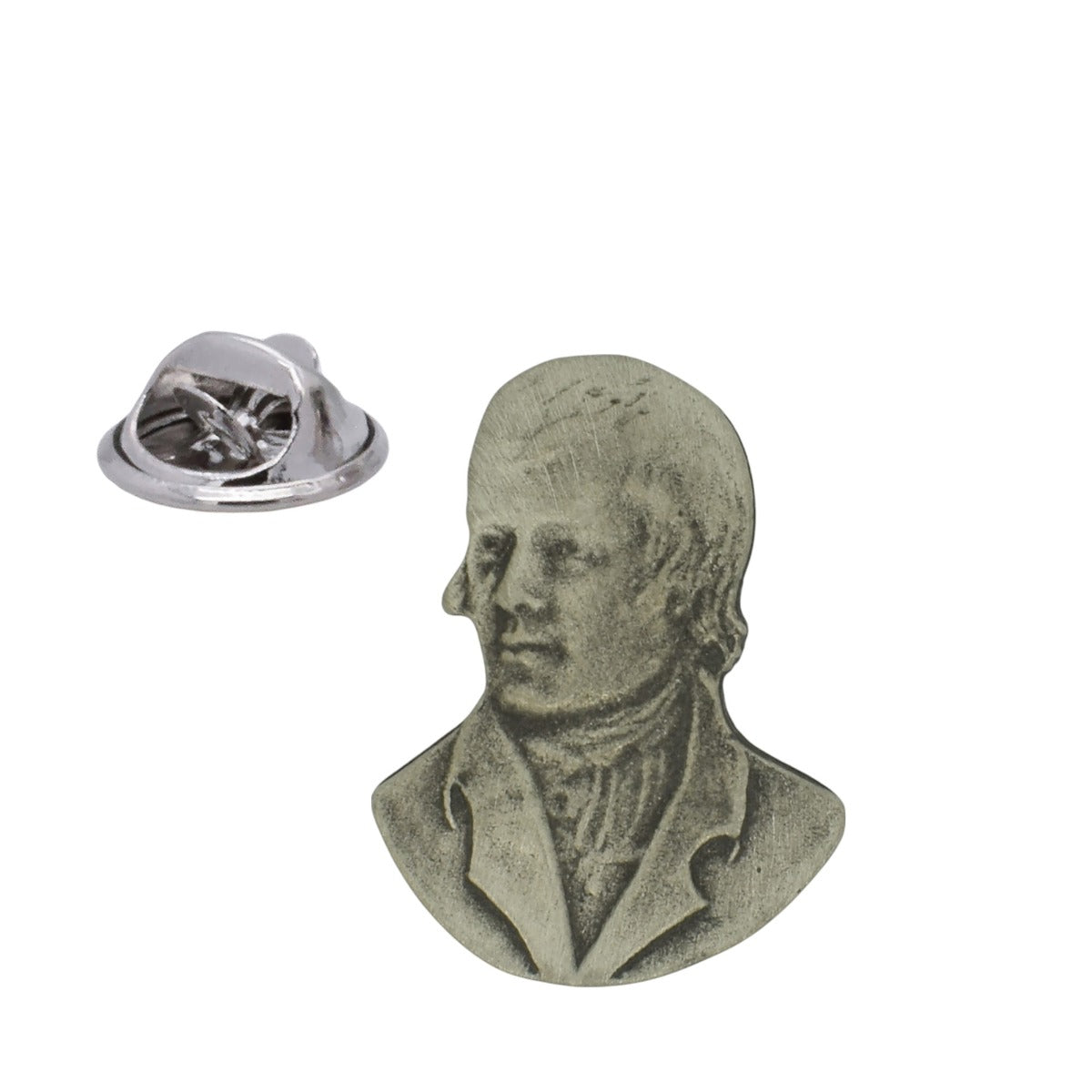 Robbie Burns / Rabbie Burns English Made Pewter Lapel Pin Badge
