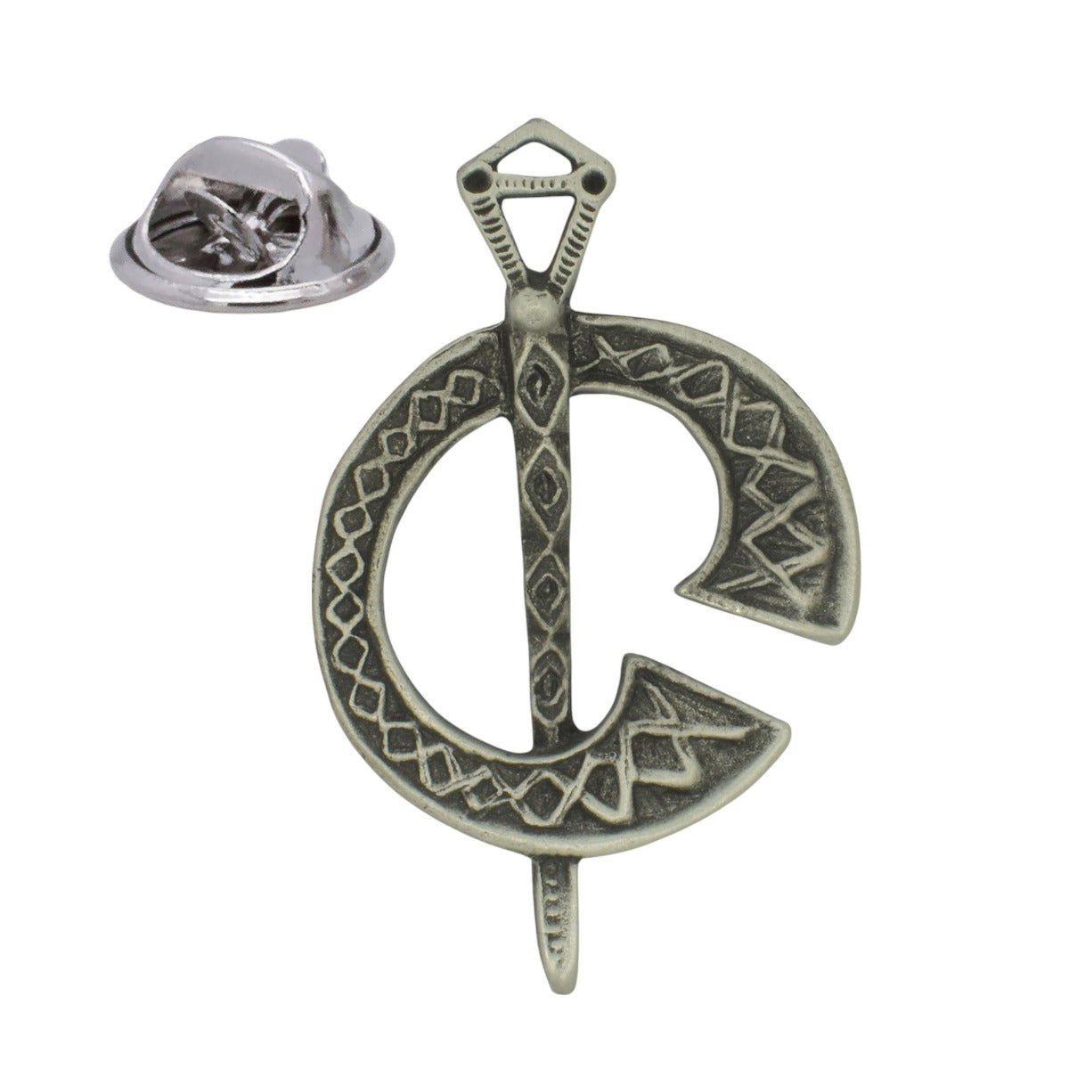 Celtic Tara English Made Pewter Lapel Pin Badge