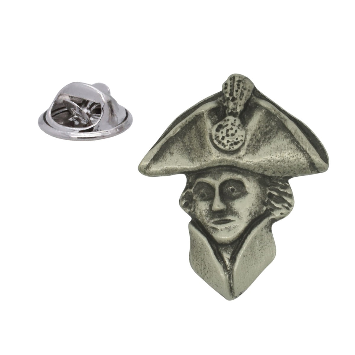 Admiral Nelson English Made Pewter Lapel Pin Badge