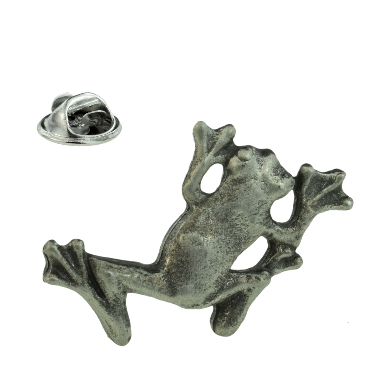 Tree Frog English Made Pewter Lapel Pin Badge