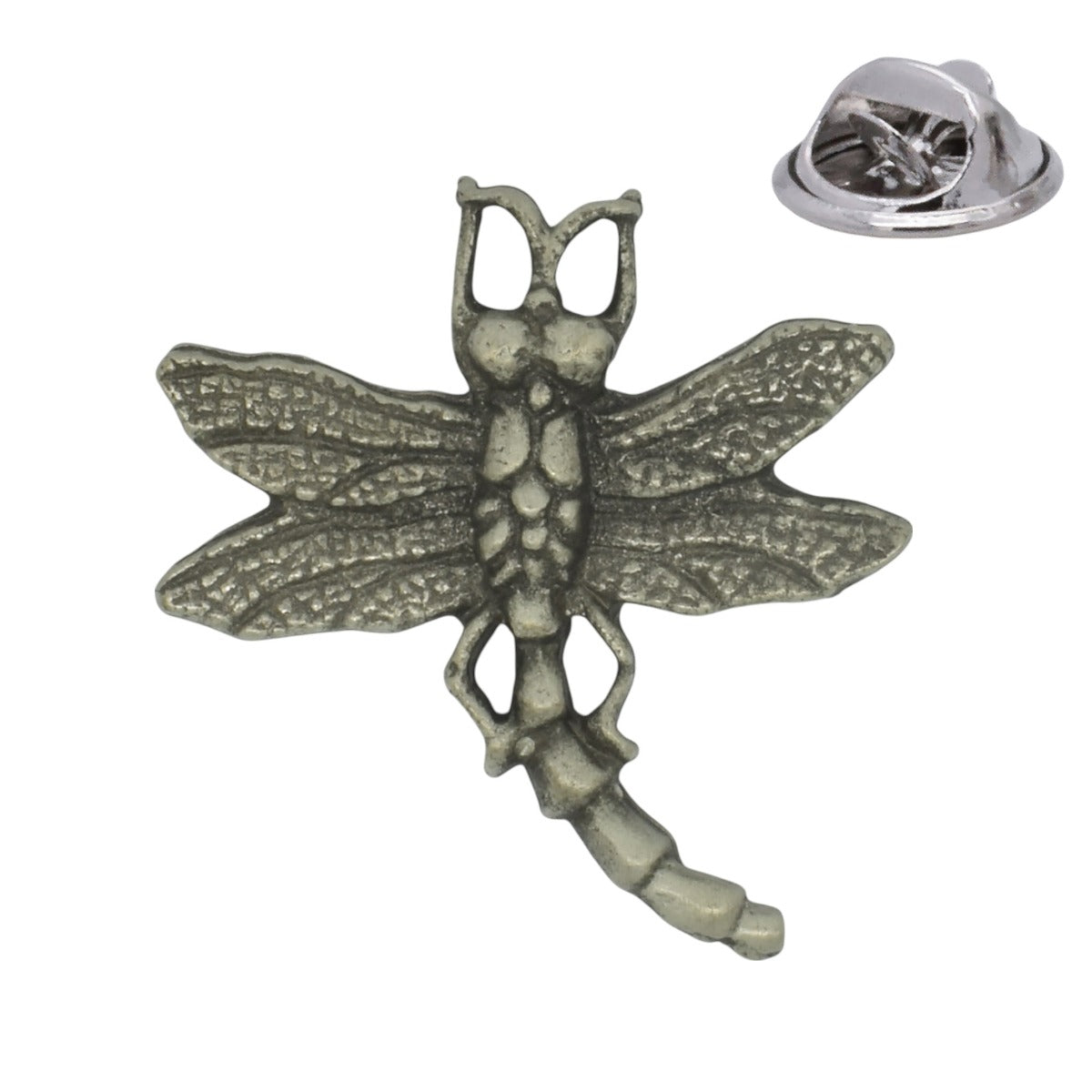 Dragonfly English Made Pewter Lapel Pin Badge