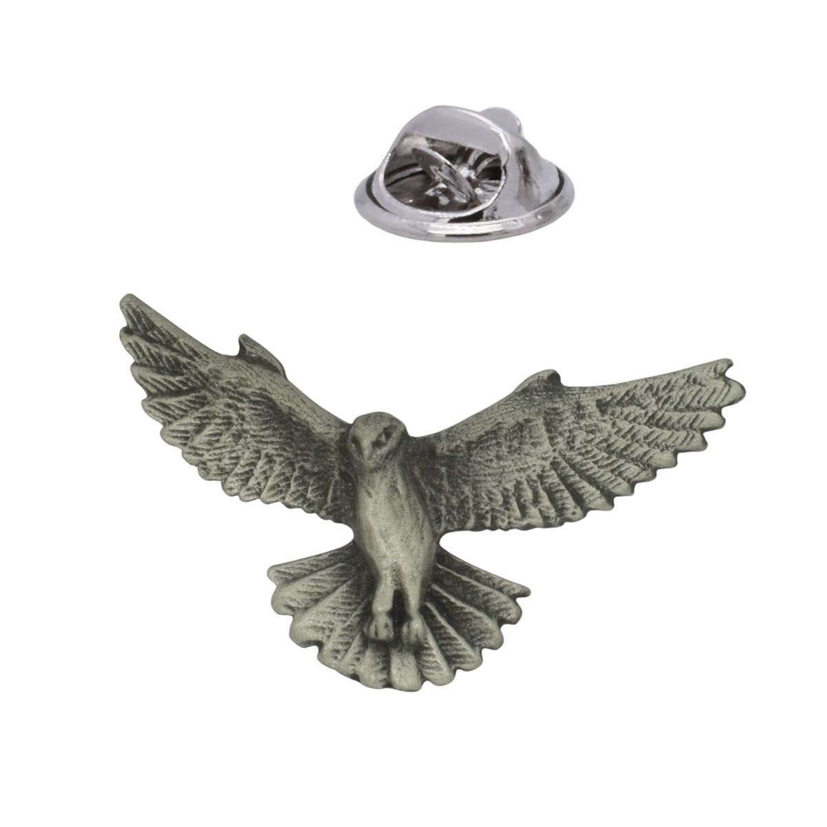 Kestrel English Made Pewter Lapel Pin Badge