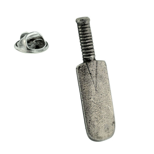 Cricket Bat English Made Pewter Lapel Pin Badge