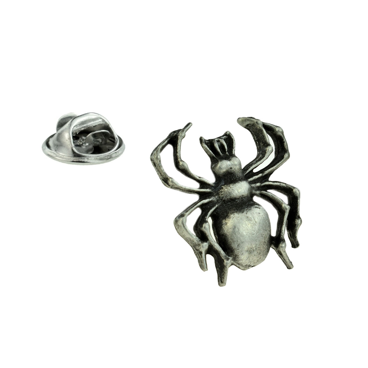Spider Pewter English Made Pewter Lapel Pin Badge