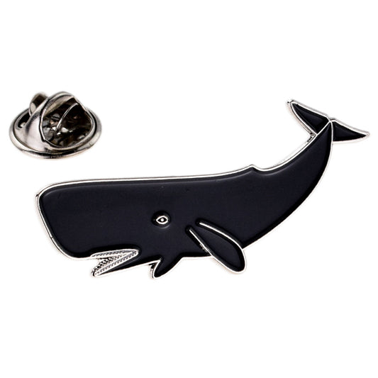 Sperm Whale Marine Sea Animal Metal Enamel Lapel Pin Badge
