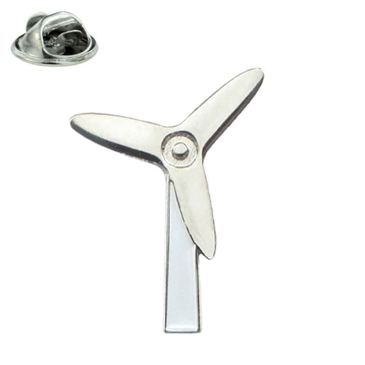 Wind Turbine ECO Metal Enamel Lapel Pin Badge