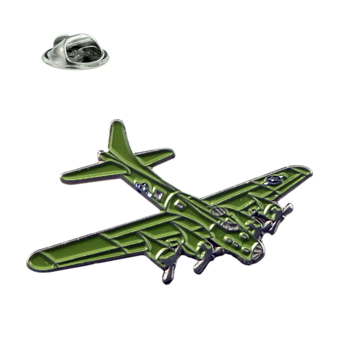 Flying Fortress Aeroplane Metal and Enamel Lapel Pin Badge