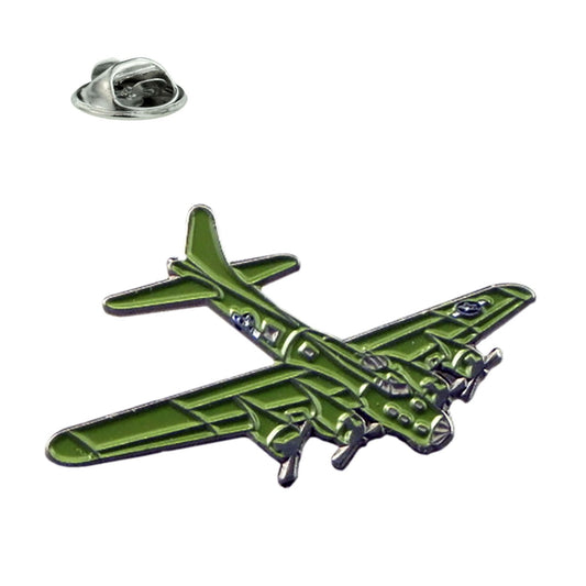 Flying Fortress Aeroplane Metal and Enamel Lapel Pin Badge