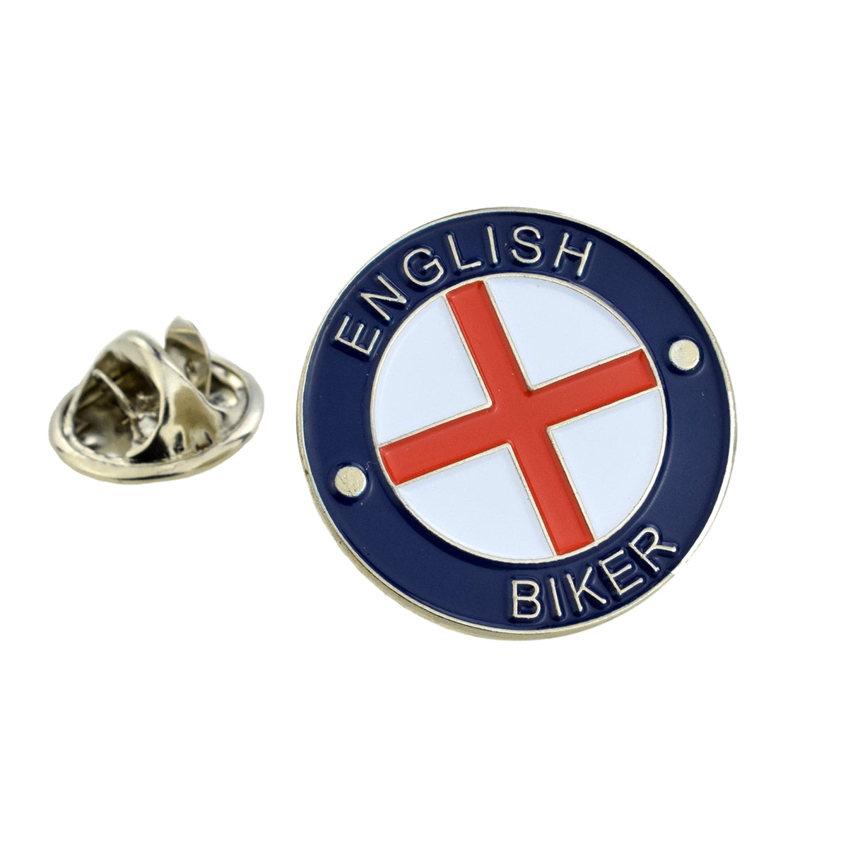 English Biker Lapel Pin Badge