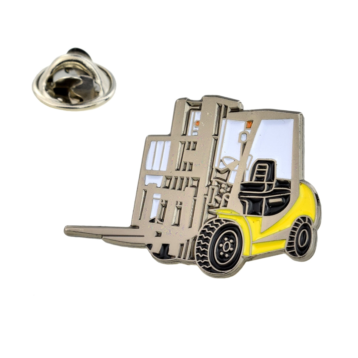 Fork Lift Truck Lapel Pin Badge