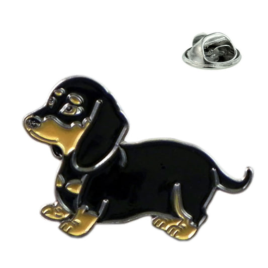 Dachshund Puppy Sausage Dog Pet Metal and Enamel Lapel Pin Badge