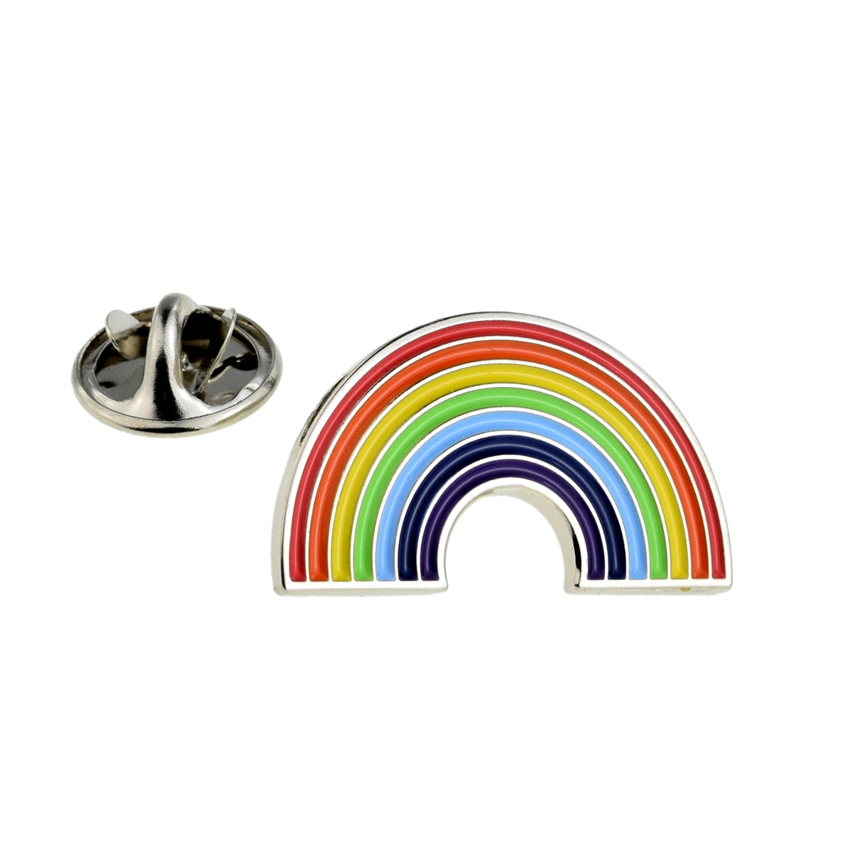 Rainbow, also Same Sex Gay Symbol Metal Enamel Lapel Pin Badge