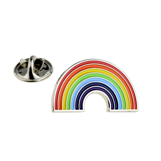 Rainbow, also Same Sex Gay Symbol Metal Enamel Lapel Pin Badge