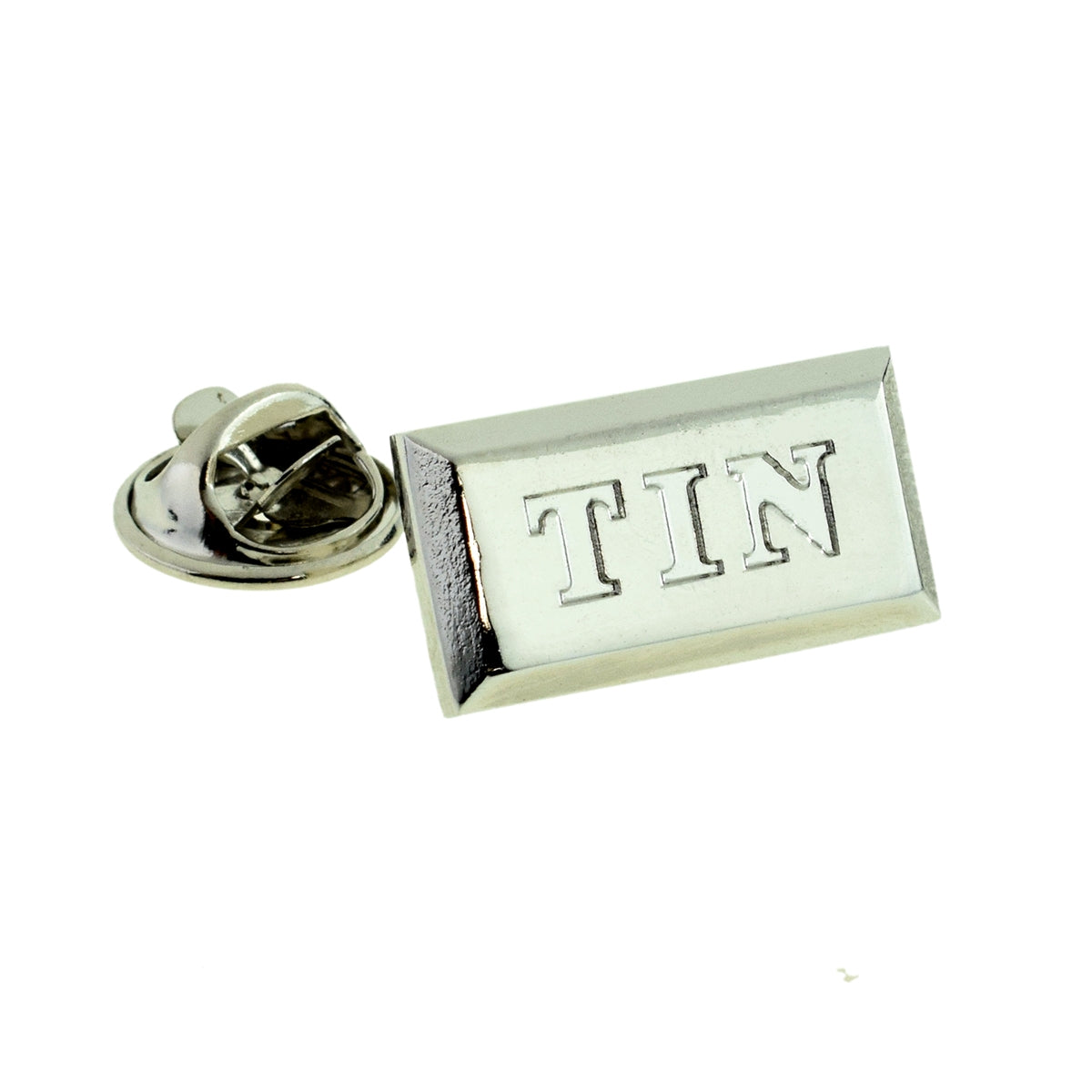 Tin Ingot Lapel Pin Badge Themed for 10th Anniversary Tin
