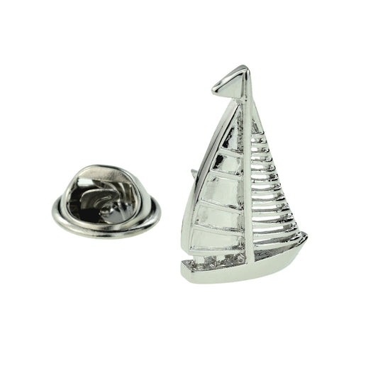 Yacht in Sail Lapel Pin Badge