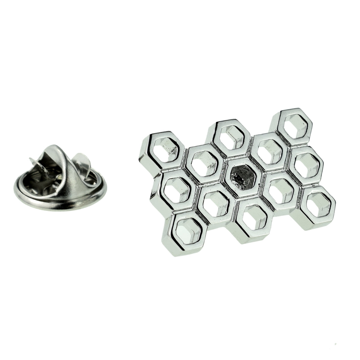 Honeycomb Design Lapel Pin Badge