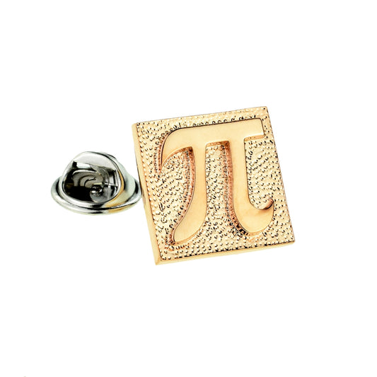 Rose Gold Pi Stamp Design Lapel Pin Badge