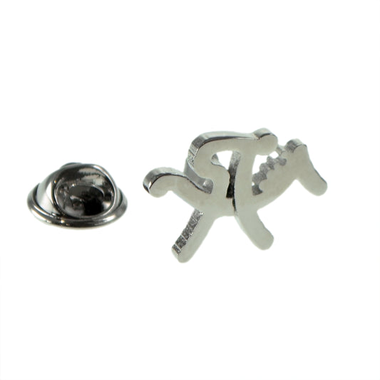 Horse & Jockey Equestrian Lapel Pin Badge
