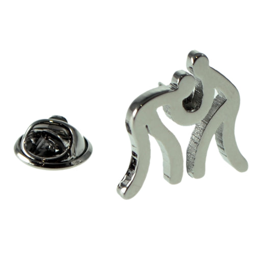 Wrestling Design Lapel Pin Badge