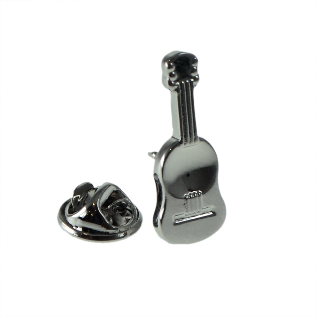 Rhodium Plated Ukulele Lapel Pin Badge