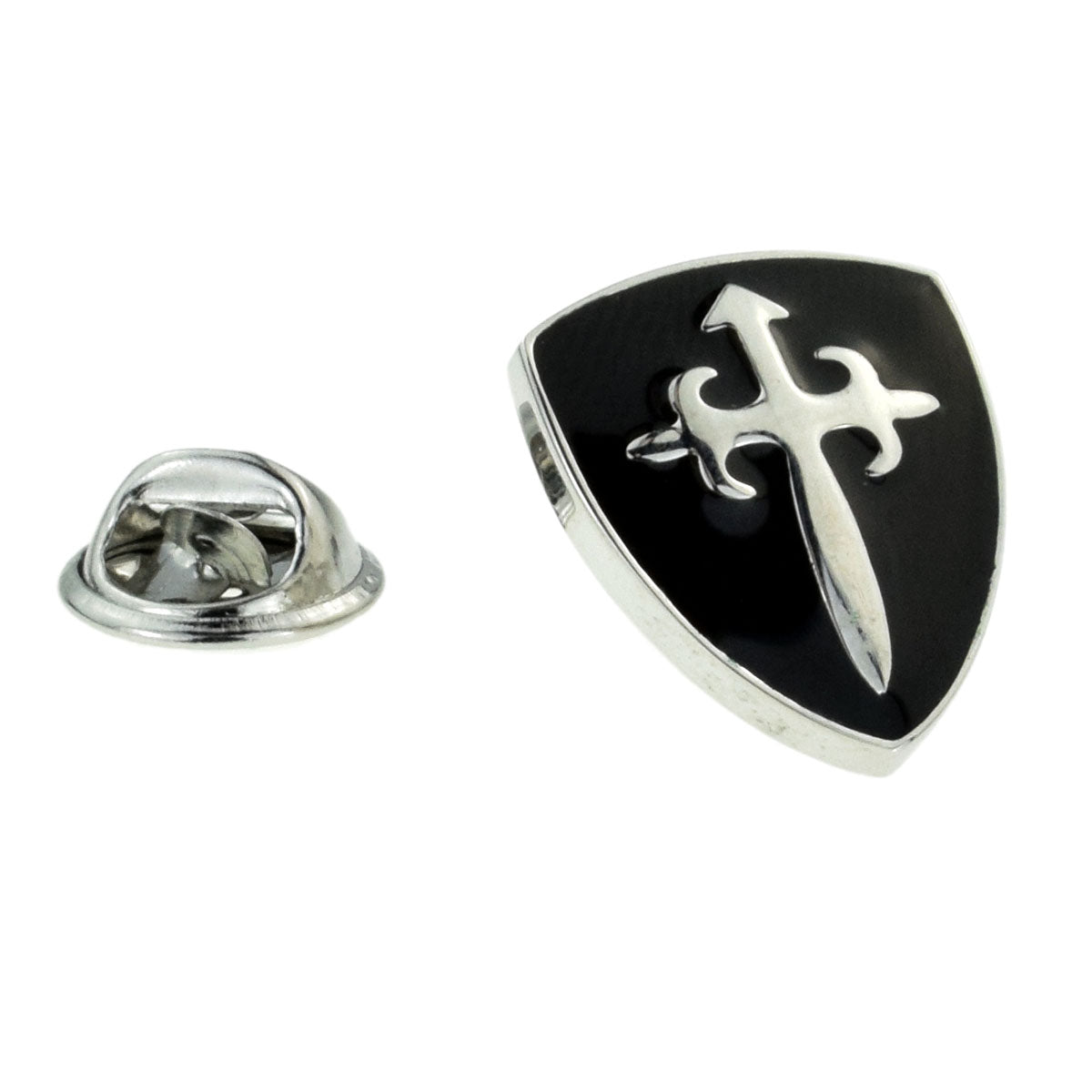 Medieval Knights Shield Lapel Pin Badge
