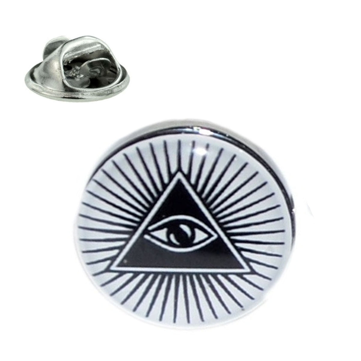 All Seeing Eye Design lapel Pin Badge