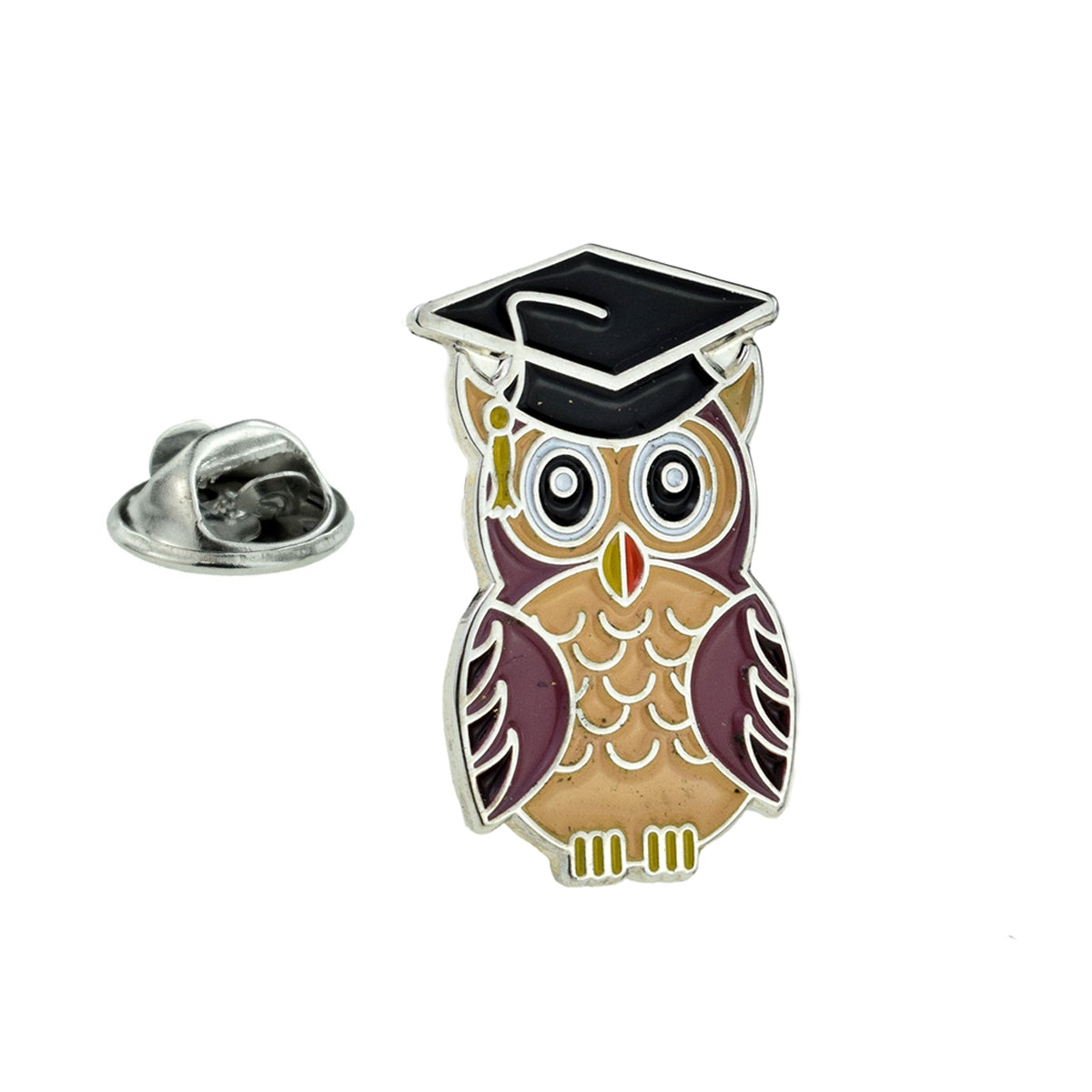 Owl School Graduation Lapel Pin Badge