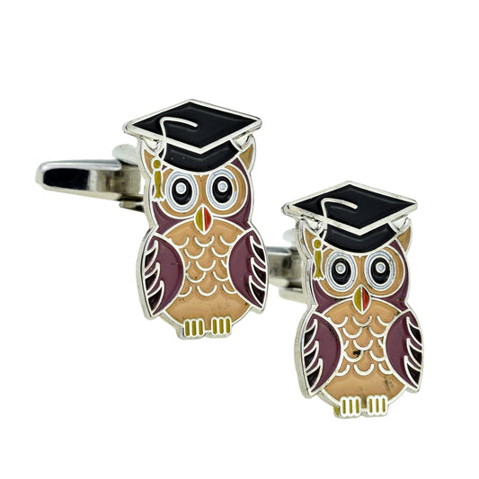 Graduation Owl Design Cufflinks | Ashton and Finch