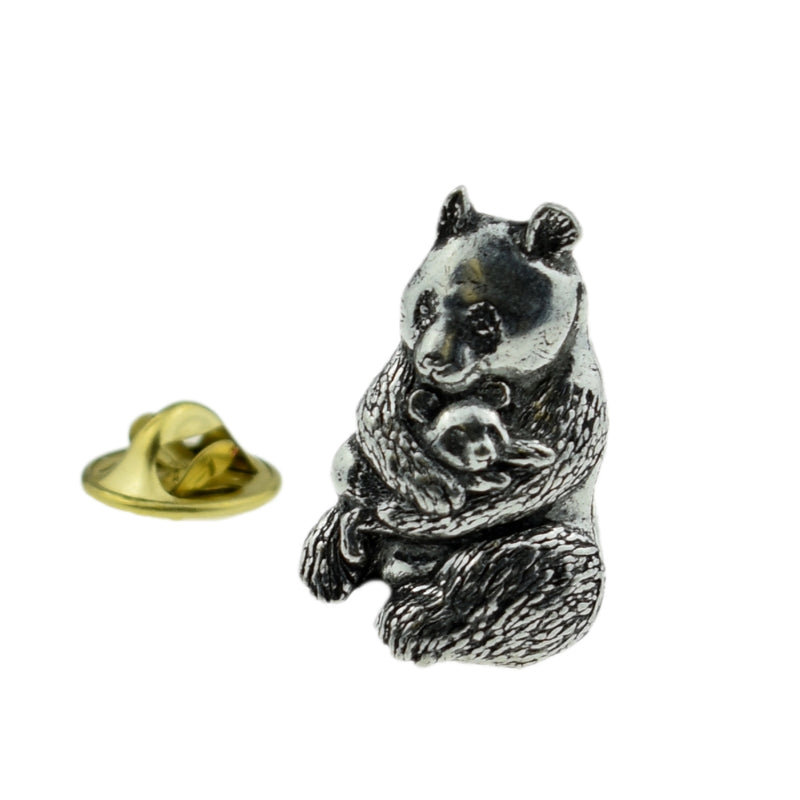 Panda English Pewter Lapel Pin Badge 1