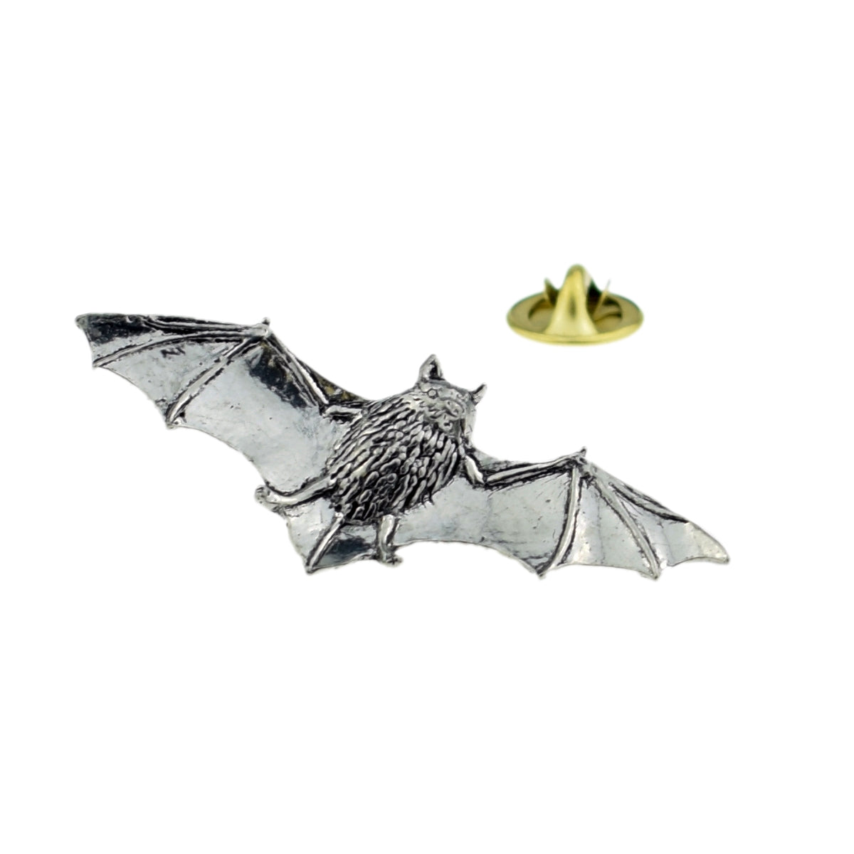 Pipistrelle BAT English Pewter Lapel Pin Badge