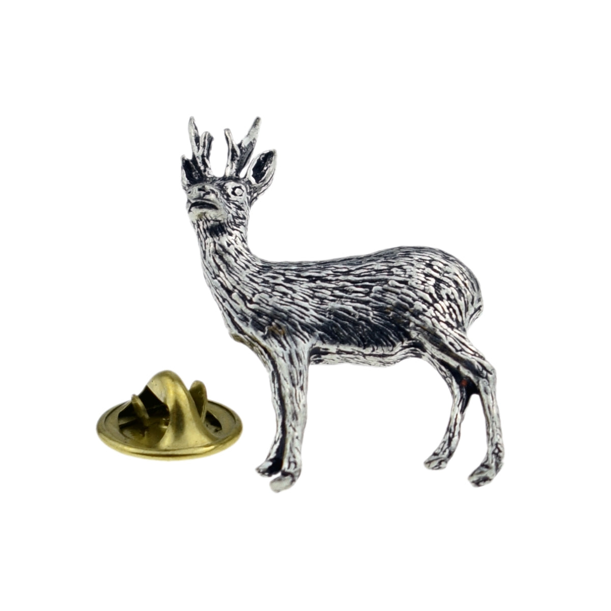 Roebuck English Pewter Lapel Pin Badge