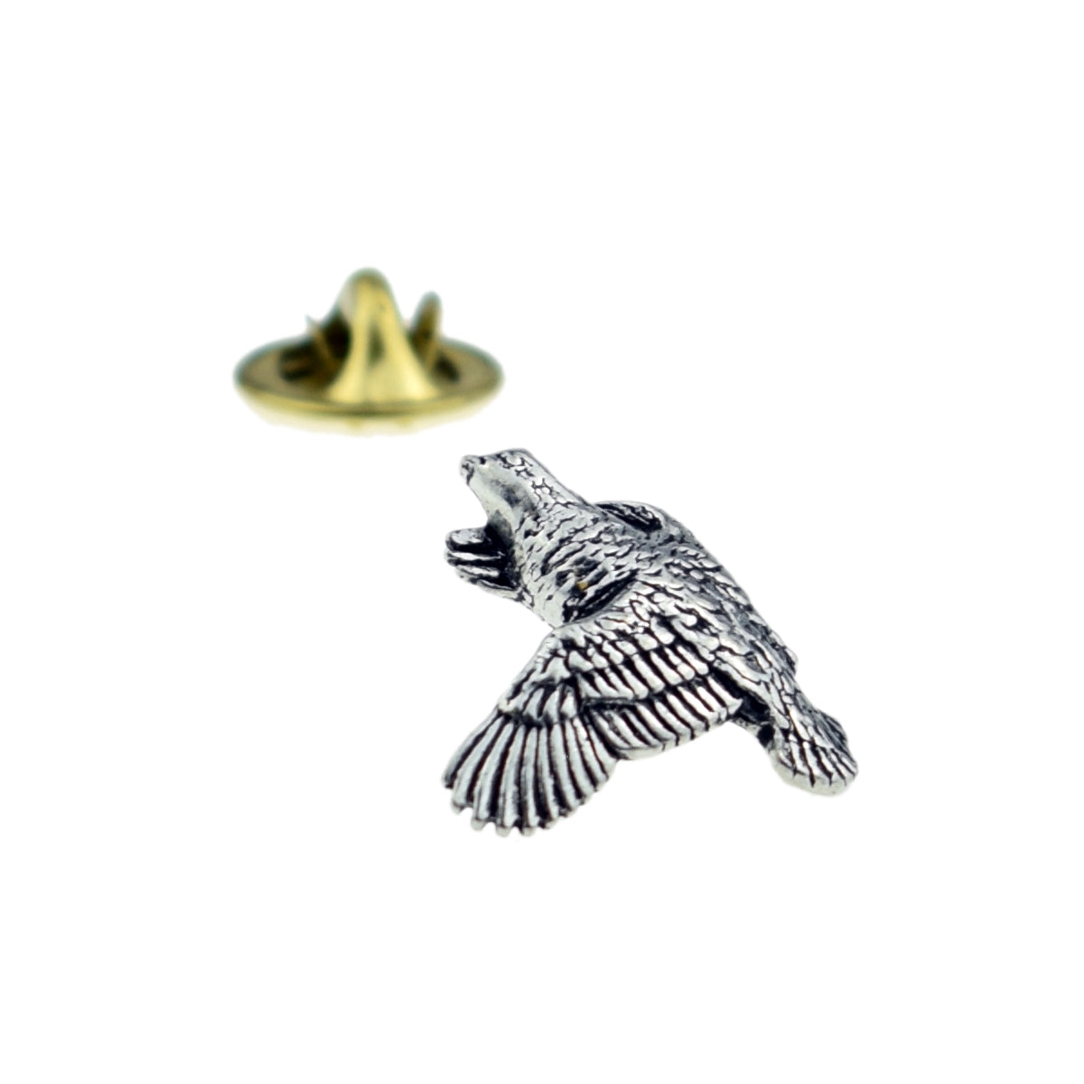 Quail Bird English Pewter Lapel Pin Badge