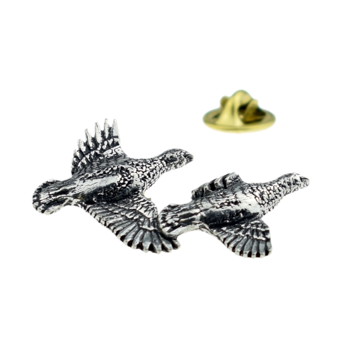 Partridge Bird English Pewter Lapel Pin Badge