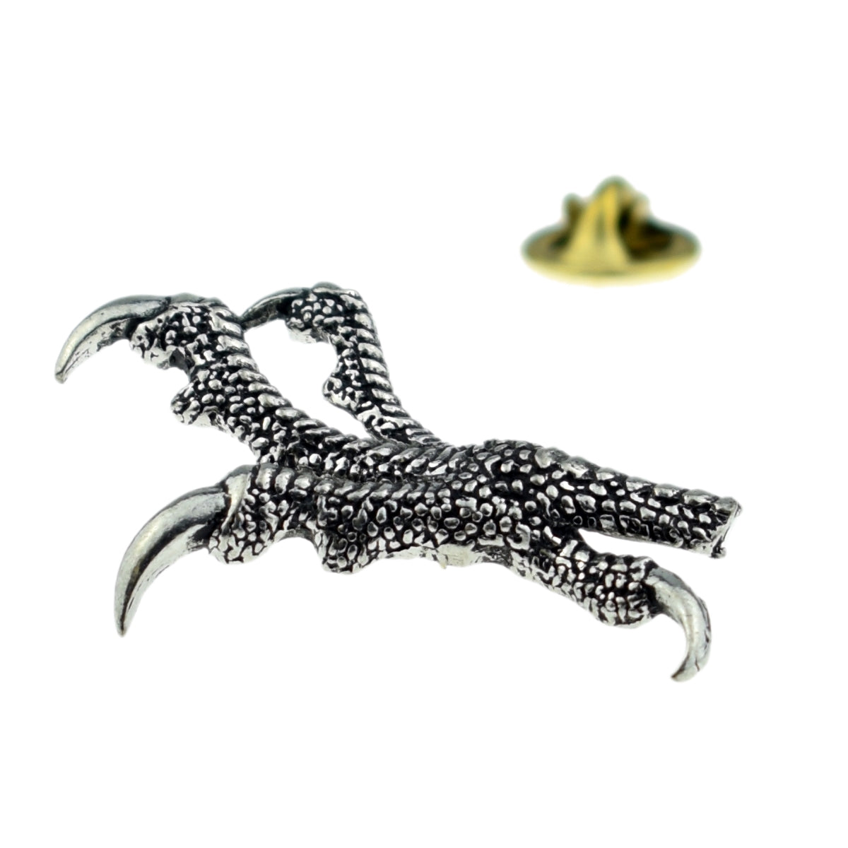 Eagle Hawk Birds Talon Claw English Pewter Lapel Pin Badge