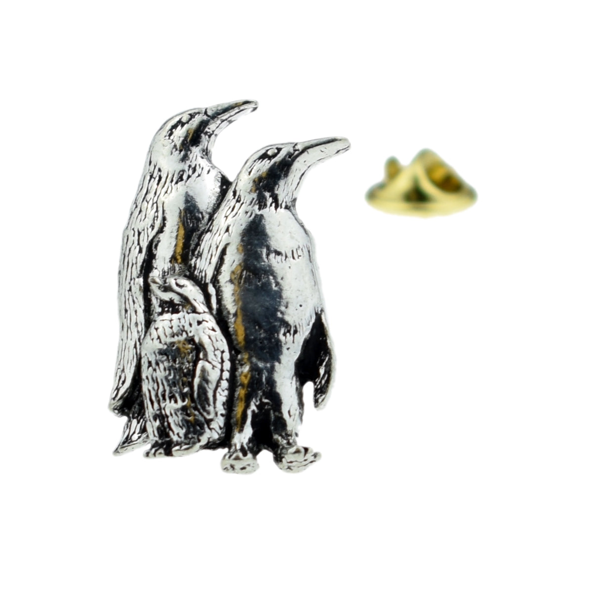 Penguins English Pewter Lapel Pin Badge