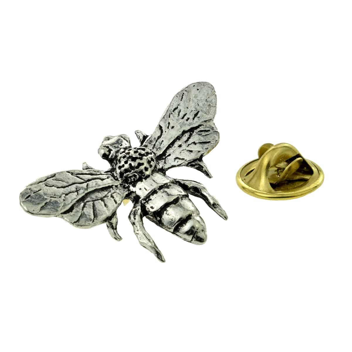 Honey Bee Design English Made Pewter Pin Badge