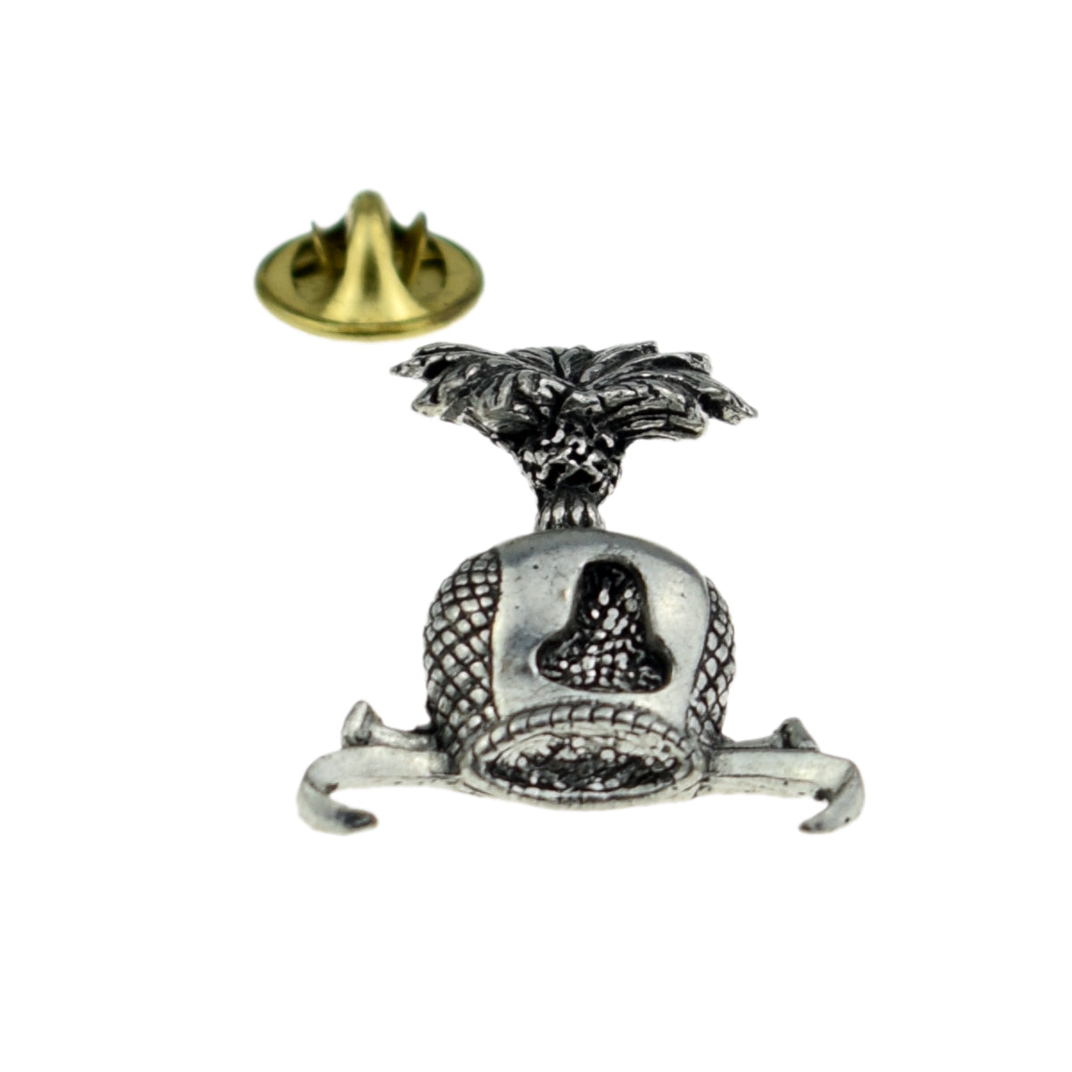 Falcon Hood, Hawks English Pewter Lapel Pin Badge