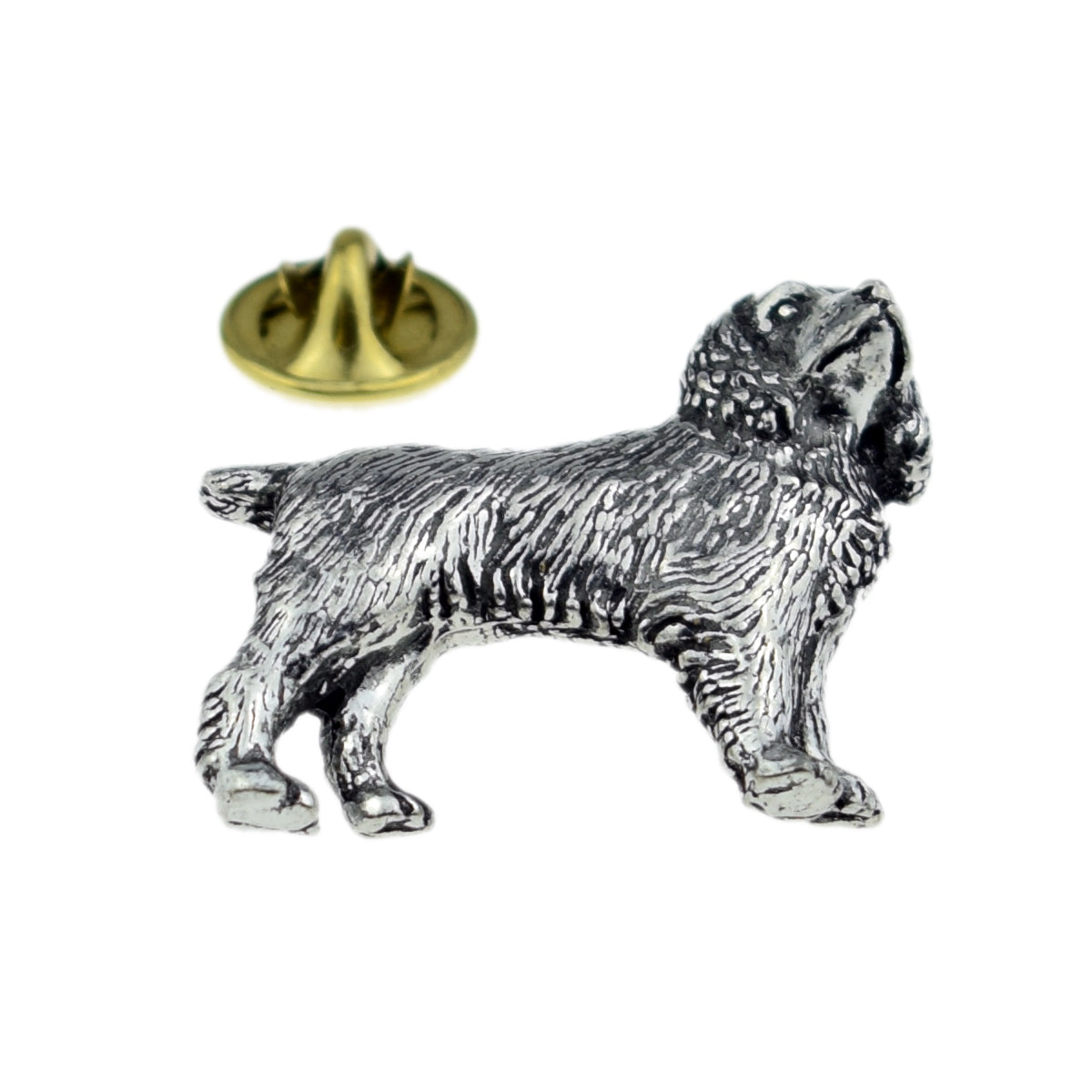 Field Spaniel, Dog Pewter Lapel Pin Badge