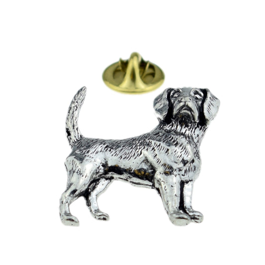 Beagle, Dog. English Pewter Lapel Pin Badge
