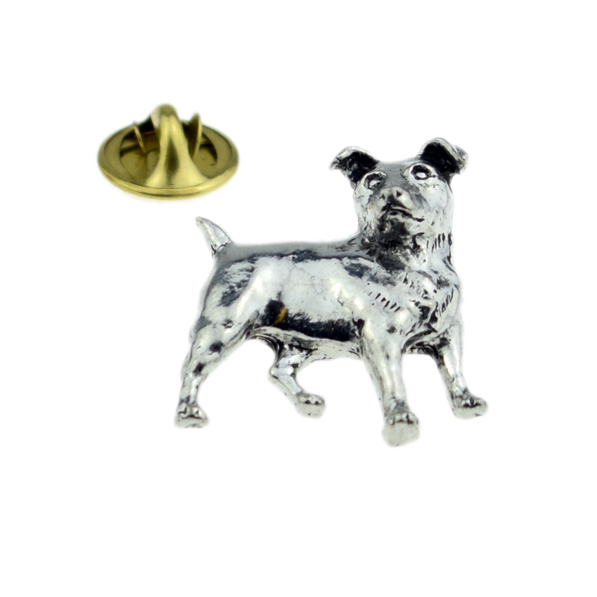 Jack Russell Dog Pewter Lapel Pin Badge