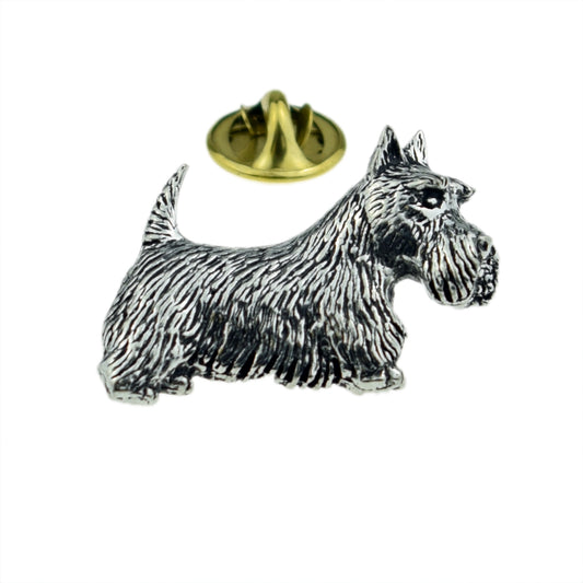 Scotland's Scottish Terrier Dog Pewter Lapel Pin Badge