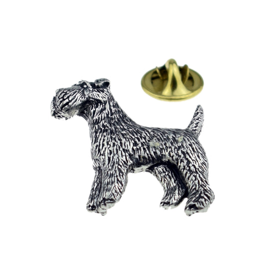 Fox Terrier Pewter Lapel Pin Badge