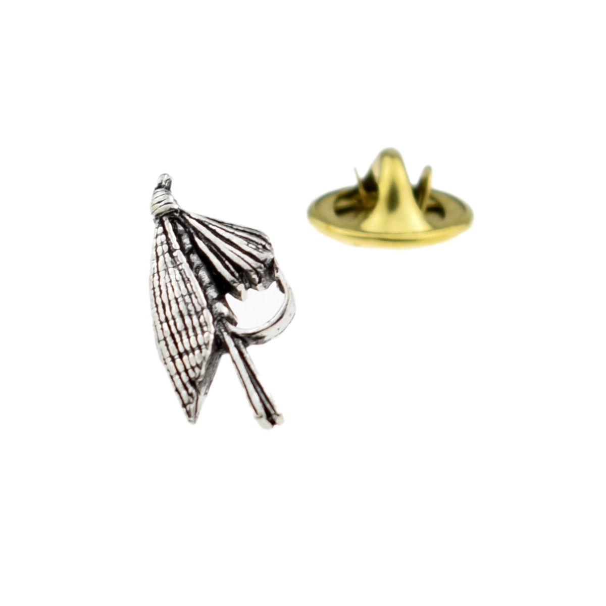 Small Fly Hook fish fishing English Pewter Lapel Pin Badge