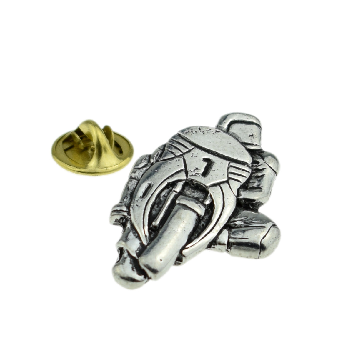 Motorbike, Motorcycle Bikers English Pewter Lapel Pin Badge
